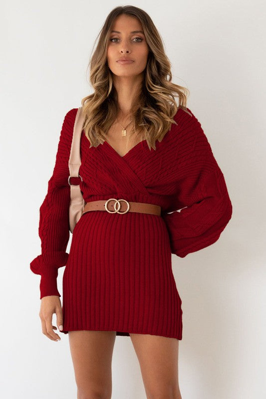 SEXY SWEATERS FASHION DRESS